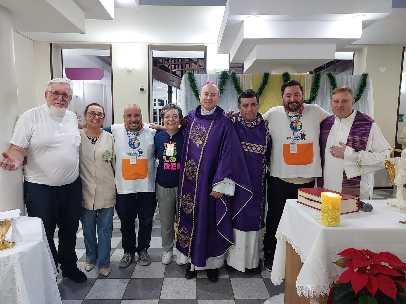 Missa da Novena no Hospital Pequeno Príncipe